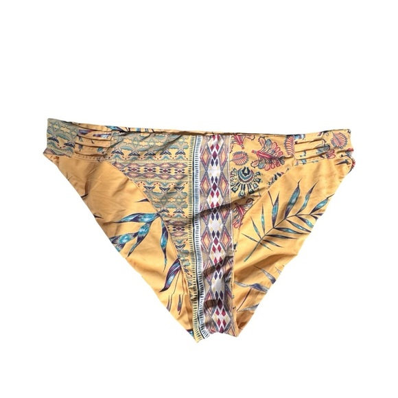 Roxy Women Swimsuit Low Rise Reversible Bikini Bottoms Estim M/L 30” Waistband - Picture 1 of 8